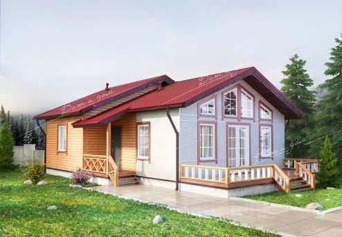Каркасный дом KД-65-20
